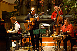 Vintage Jazz Trio plus One beim Feierabend-Jazz in der Alten Pumpe Berlin